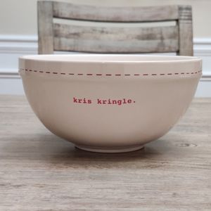 Rae Dunn Bowl - Kris Kringle.